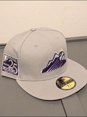 Topperzstore New Era Colorado Rockies 25th Anniversary Purple UV 7 5/8